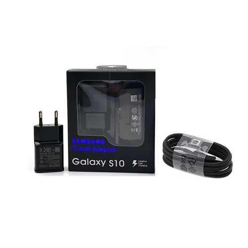 شارژر + کابل تایپ سی اورجینال Samsung S10 QC3