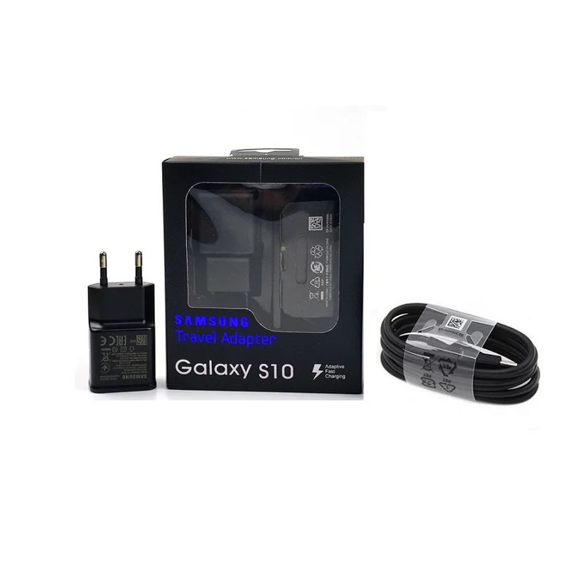 شارژر + کابل تایپ سی اورجینال Samsung S10 QC3